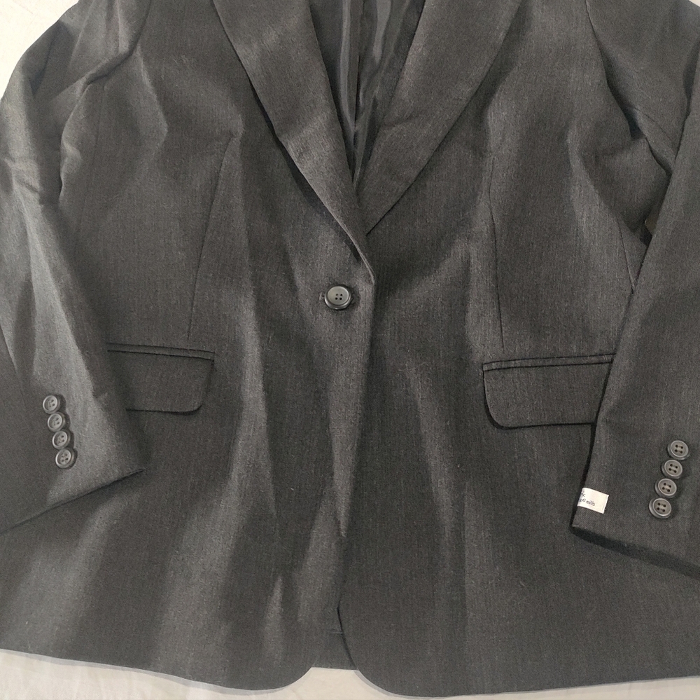 Pendleton Gray Refined Essentials Wool Blazer 16 … - image 3